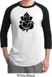 Mens Yoga Shirt Shadow Ganesha Raglan Tee T-Shirt