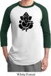 Mens Yoga Shirt Shadow Ganesha Raglan Tee T-Shirt