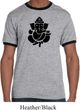Mens Yoga Shirt Shadow Ganesha Ringer Tee T-Shirt