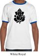 Mens Yoga Shirt Shadow Ganesha Ringer Tee T-Shirt