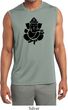 Mens Yoga Shirt Shadow Ganesha Sleeveless Moisture Wicking Tee