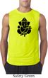 Mens Yoga Shirt Shadow Ganesha Sleeveless Tee T-Shirt