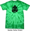 Mens Yoga Shirt Shadow Ganesha Spider Tie Dye Tee T-shirt