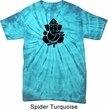 Mens Yoga Shirt Shadow Ganesha Spider Tie Dye Tee T-shirt