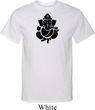 Mens Yoga Shirt Shadow Ganesha Tall Tee T-Shirt
