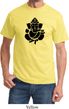 Mens Yoga Shirt Shadow Ganesha Tee T-Shirt