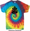 Mens Yoga Shirt Shadow Ganesha Tie Dye Tee T-shirt
