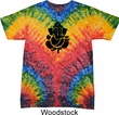 Mens Yoga Shirt Shadow Ganesha Tie Dye Tee T-shirt