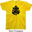 Mens Yoga Shirt Shadow Ganesha Twist Tie Dye Tee T-shirt