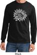 Mens Yoga Shirt Sketch Lotus Long Sleeve Tee T-Shirt