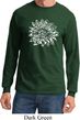 Mens Yoga Shirt Sketch Lotus Long Sleeve Tee T-Shirt