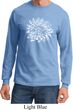 Mens Yoga Shirt Sketch Lotus Long Sleeve Tee T-Shirt