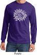 Mens Yoga Shirt Sketch Lotus Long Sleeve Tee T-Shirt