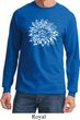 Mens Yoga Shirt Sketch Lotus Long Sleeve Tee T-Shirt
