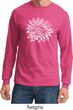 Mens Yoga Shirt Sketch Lotus Long Sleeve Tee T-Shirt