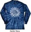 Mens Yoga Shirt Sketch Lotus Long Sleeve Tie Dye Tee T-shirt