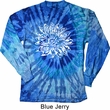Mens Yoga Shirt Sketch Lotus Long Sleeve Tie Dye Tee T-shirt