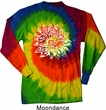 Mens Yoga Shirt Sketch Lotus Long Sleeve Tie Dye Tee T-shirt