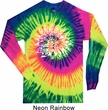 Mens Yoga Shirt Sketch Lotus Long Sleeve Tie Dye Tee T-shirt