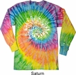 Mens Yoga Shirt Sketch Lotus Long Sleeve Tie Dye Tee T-shirt