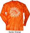 Mens Yoga Shirt Sketch Lotus Long Sleeve Tie Dye Tee T-shirt
