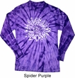 Mens Yoga Shirt Sketch Lotus Long Sleeve Tie Dye Tee T-shirt