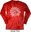 Mens Yoga Shirt Sketch Lotus Long Sleeve Tie Dye Tee T-shirt