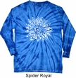 Mens Yoga Shirt Sketch Lotus Long Sleeve Tie Dye Tee T-shirt