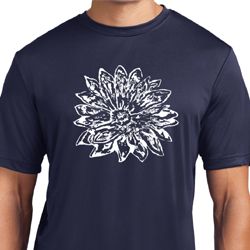 Mens Yoga Shirt Sketch Lotus Moisture Wicking Tee T-Shirt Mens Yoga Shirt Sketch Lotus Moisture Wicking Tee T-Shirt