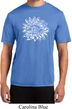Mens Yoga Shirt Sketch Lotus Moisture Wicking Tee T-Shirt