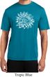Mens Yoga Shirt Sketch Lotus Moisture Wicking Tee T-Shirt