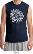 Mens Yoga Shirt Sketch Lotus Muscle Tee T-Shirt