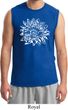 Mens Yoga Shirt Sketch Lotus Muscle Tee T-Shirt