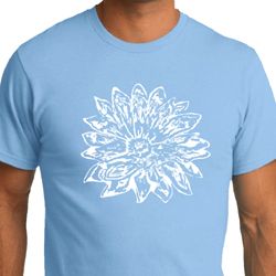 Mens Yoga Shirt Sketch Lotus Organic Tee T-Shirt Mens Yoga Shirt Sketch Lotus Organic Tee T-Shirt