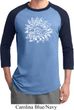 Mens Yoga Shirt Sketch Lotus Raglan Tee T-Shirt