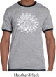 Mens Yoga Shirt Sketch Lotus Ringer Tee T-Shirt