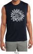 Mens Yoga Shirt Sketch Lotus Sleeveless Moisture Wicking Tee