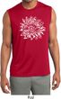 Mens Yoga Shirt Sketch Lotus Sleeveless Moisture Wicking Tee