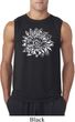 Mens Yoga Shirt Sketch Lotus Sleeveless Tee T-Shirt