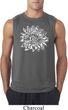 Mens Yoga Shirt Sketch Lotus Sleeveless Tee T-Shirt