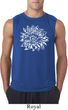 Mens Yoga Shirt Sketch Lotus Sleeveless Tee T-Shirt