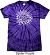 Mens Yoga Shirt Sketch Lotus Spider Tie Dye Tee T-shirt