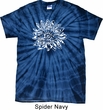 Mens Yoga Shirt Sketch Lotus Spider Tie Dye Tee T-shirt