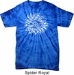 Mens Yoga Shirt Sketch Lotus Spider Tie Dye Tee T-shirt