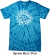 Mens Yoga Shirt Sketch Lotus Spider Tie Dye Tee T-shirt