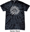 Mens Yoga Shirt Sketch Lotus Spider Tie Dye Tee T-shirt