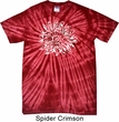 Mens Yoga Shirt Sketch Lotus Spider Tie Dye Tee T-shirt
