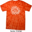 Mens Yoga Shirt Sketch Lotus Spider Tie Dye Tee T-shirt
