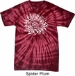 Mens Yoga Shirt Sketch Lotus Spider Tie Dye Tee T-shirt