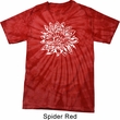 Mens Yoga Shirt Sketch Lotus Spider Tie Dye Tee T-shirt
